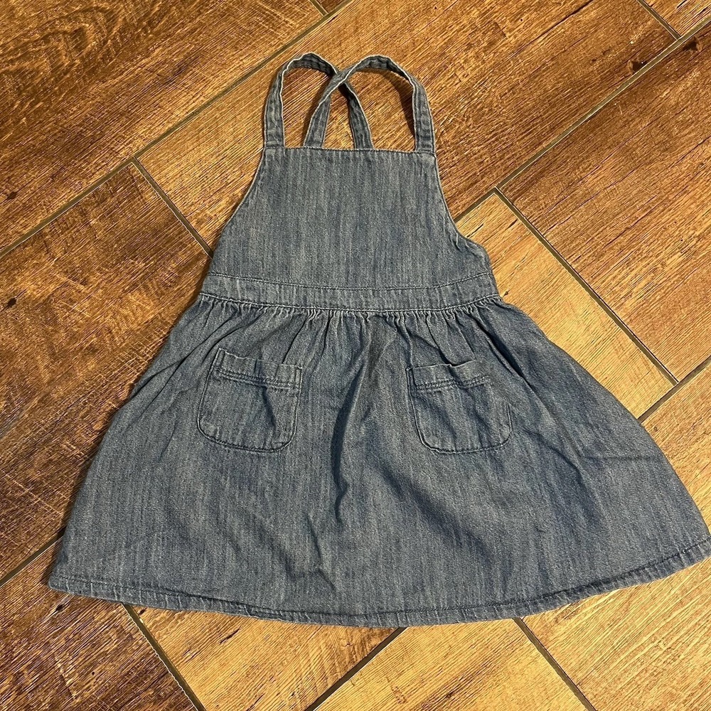 OLD NAVY  dress size 3T toddler girls SUNDRESS Denim Jean Farmhouse Cowgirl
